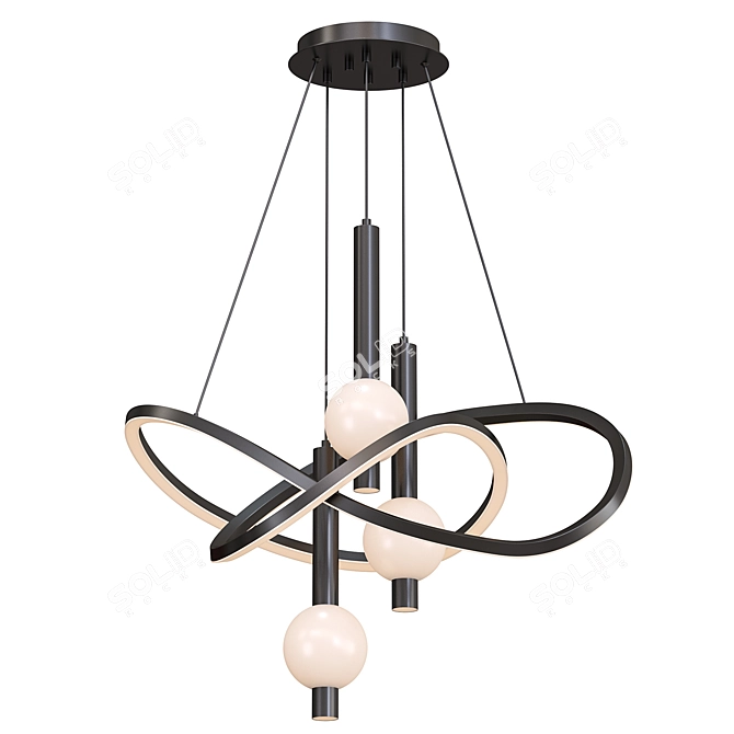 Scandinavian Style Chandeliers 3D model image 2