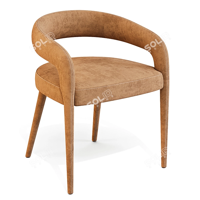 Brett Beldock Sculptural Dining Chair 3D model image 2