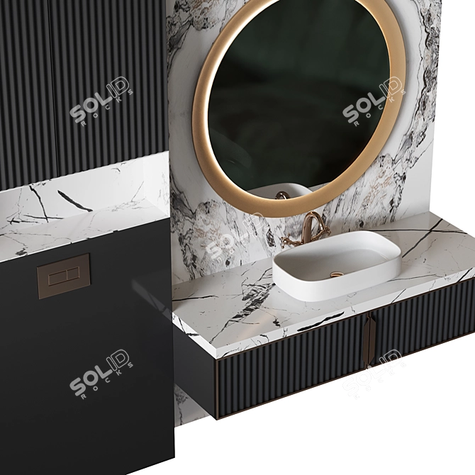 Luxury Spa Bath Set 23 3D model image 4