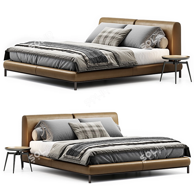 Modern Margot Bed by Domkapa 3D model image 2