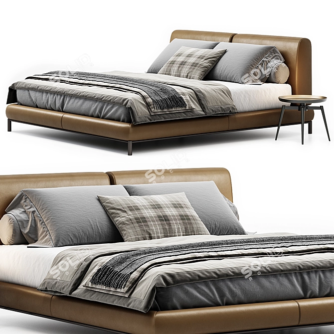 Modern Margot Bed by Domkapa 3D model image 4