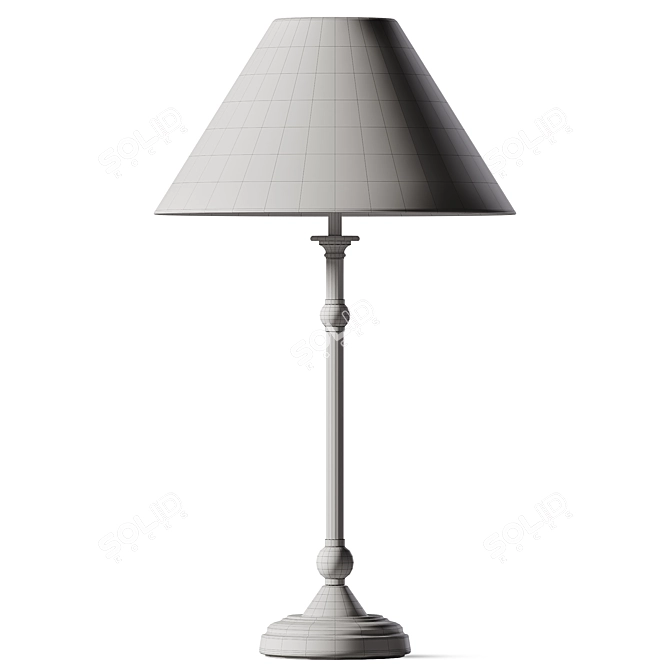 Elegant Laura Ashley Table Lamp 3D model image 2