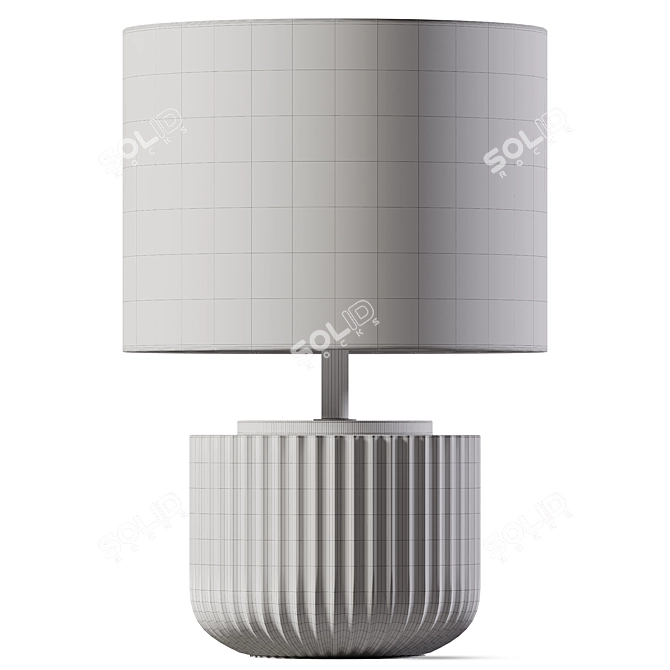 Handcrafted Cole Table Lamp 3D model image 2