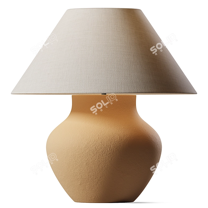 Parma Ceramic Table Lamp 3D model image 1