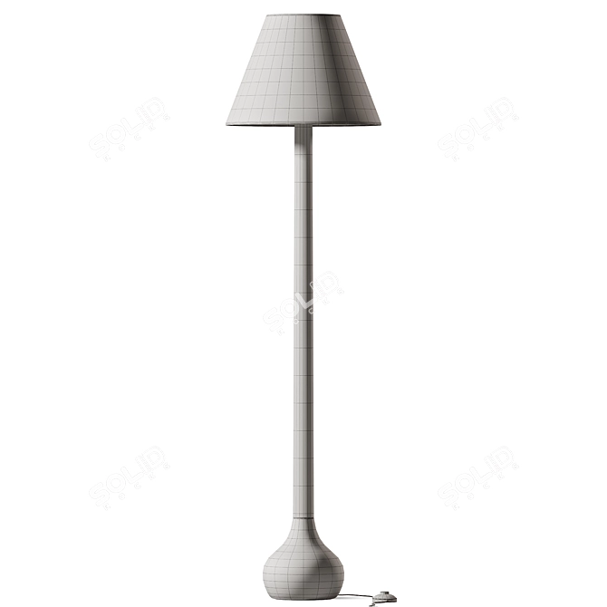 Elegant Modern Osaka Floor Lamp 3D model image 2