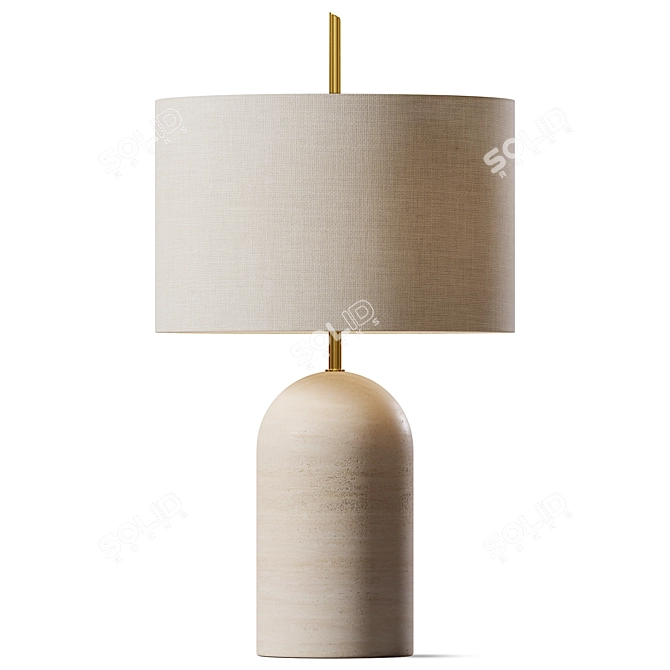 Sleek Modern Design Table Lamp 3D model image 1