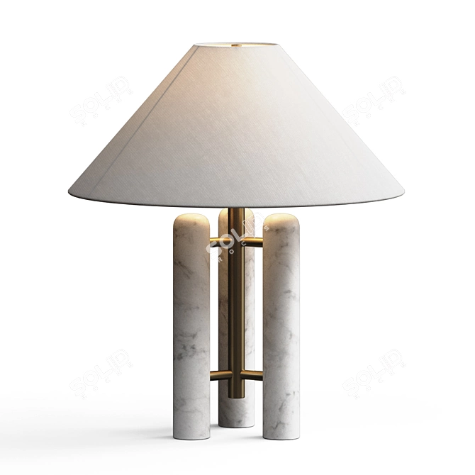  Contemporary Table Lamp, 460x530mm 3D model image 1