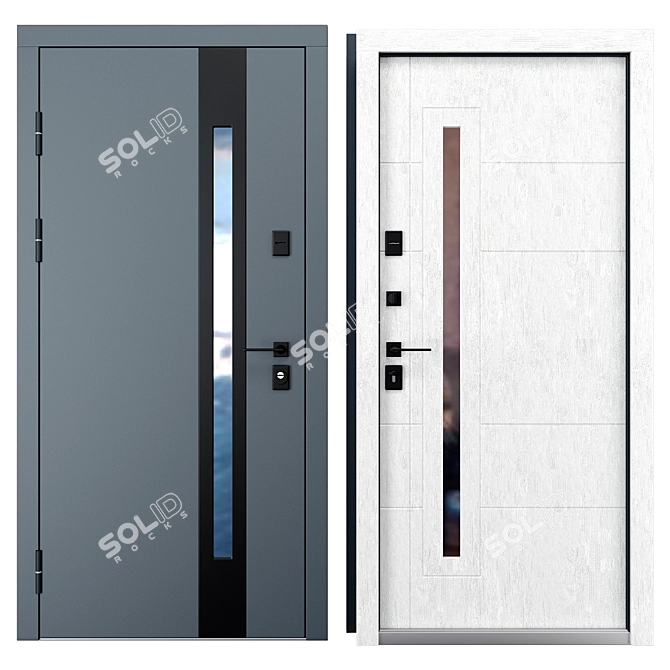 Metal Entry Door MG 815/146 3D model image 3