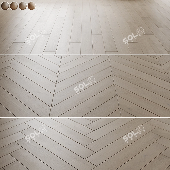 Exquisite Bauwerk Parquet Board 3D model image 7