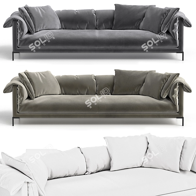 Modern Sofa by Stefano Spessotto 3D model image 2