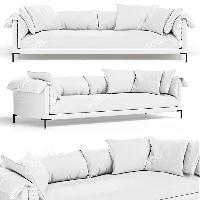 Modern Sofa by Stefano Spessotto 3D model image 5