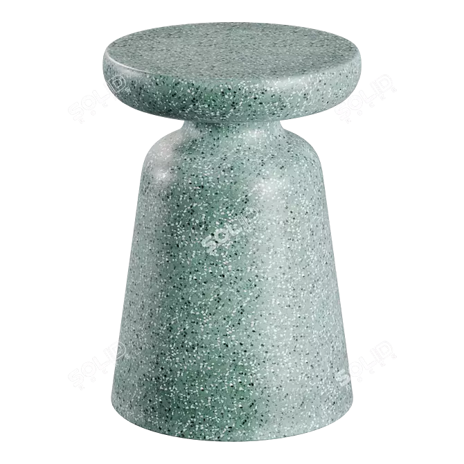 Terrazzo Side Tables Set, Mesquida & Pada 3D model image 3