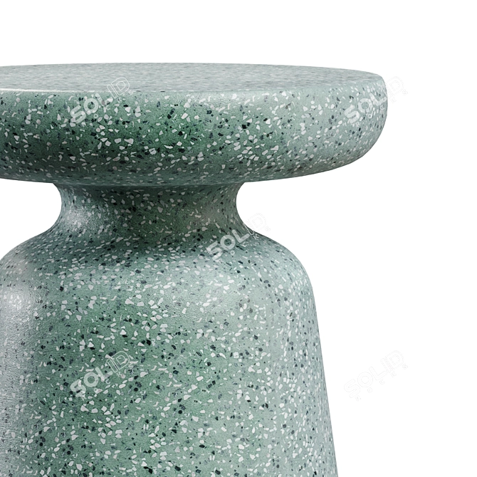 Terrazzo Side Tables Set, Mesquida & Pada 3D model image 4