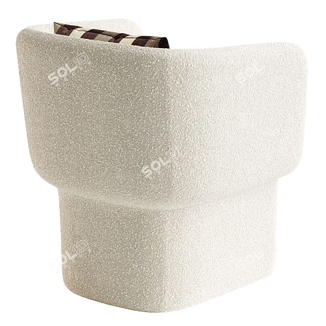 Fiona Modern Lounge Chair 3D model image 3