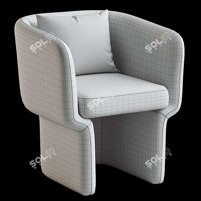 Fiona Modern Lounge Chair 3D model image 4