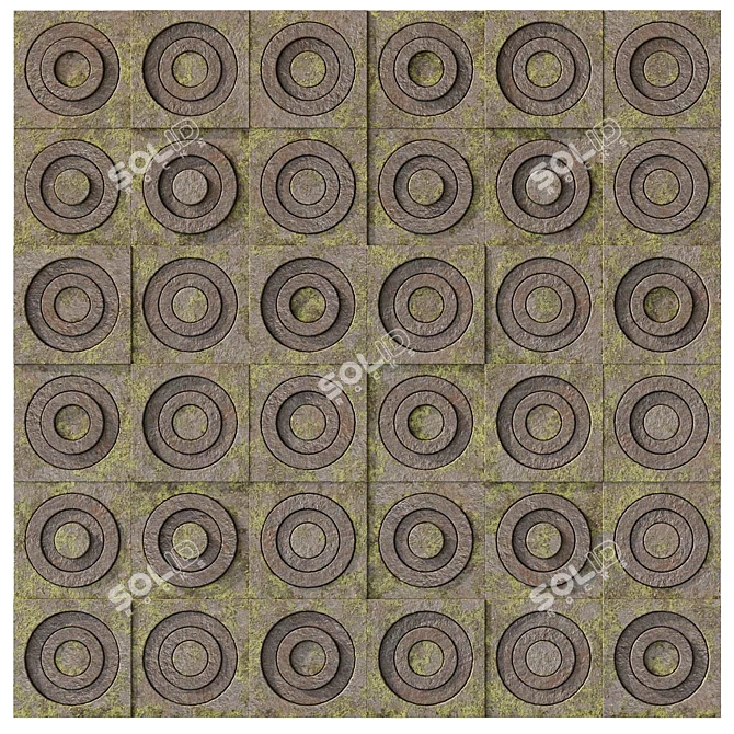 Ethnic Style Wall Panel 3D model image 3