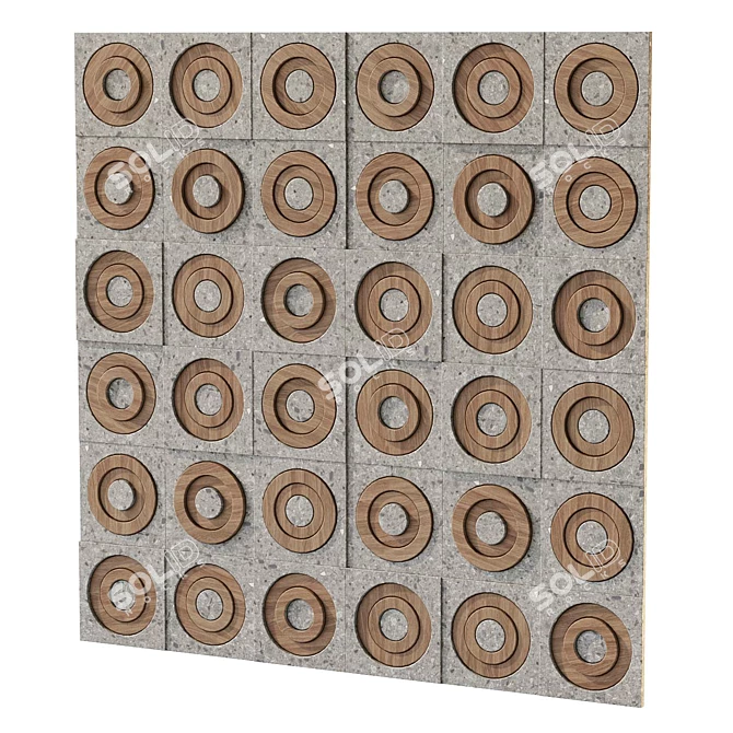 Ethnic Style Wall Panel 3D model image 4