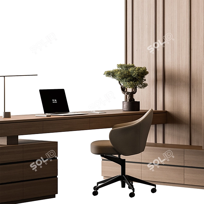 Modern Office Furniture Set 3D model image 5