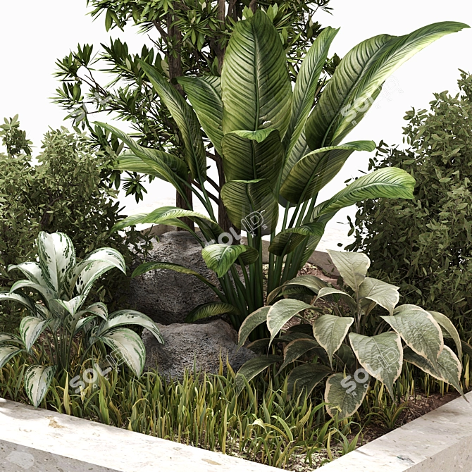 Outdoor Plant Set 01: Vibrant Greenery 3D model image 3