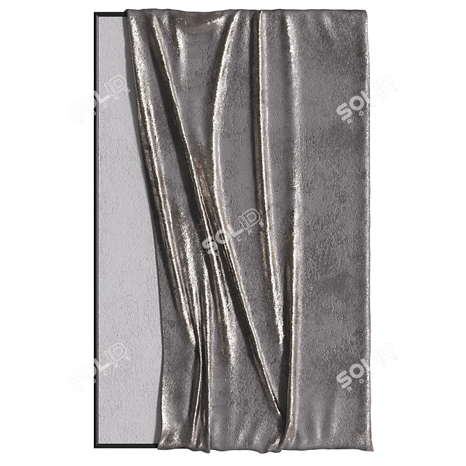 Fabric Folds Wall Panel 3D model image 8