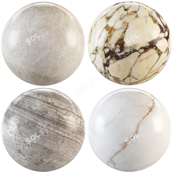 Marble 120 Texture Collection Bundle 3D model image 1