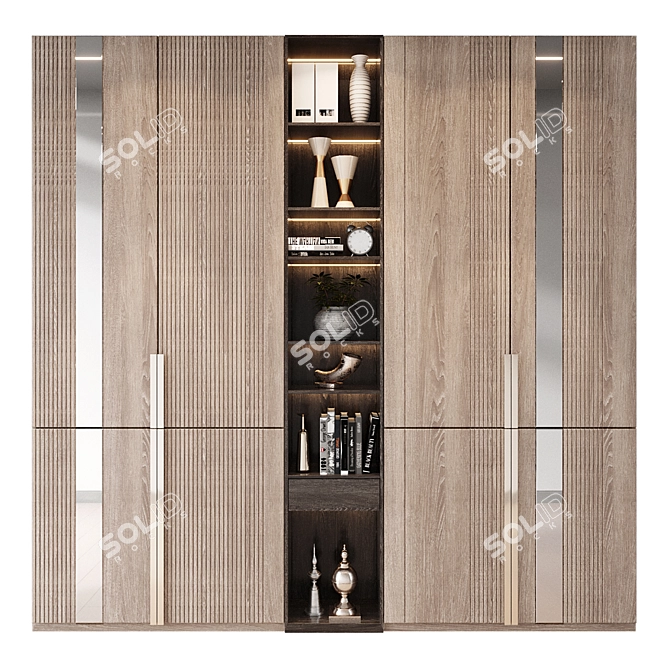 Large Wardrobe Decor 2015 Set 3D model image 1