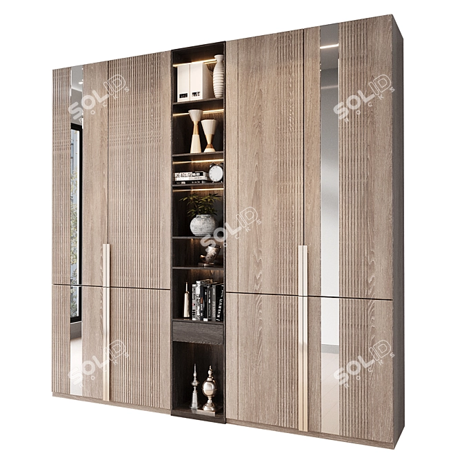 Large Wardrobe Decor 2015 Set 3D model image 2