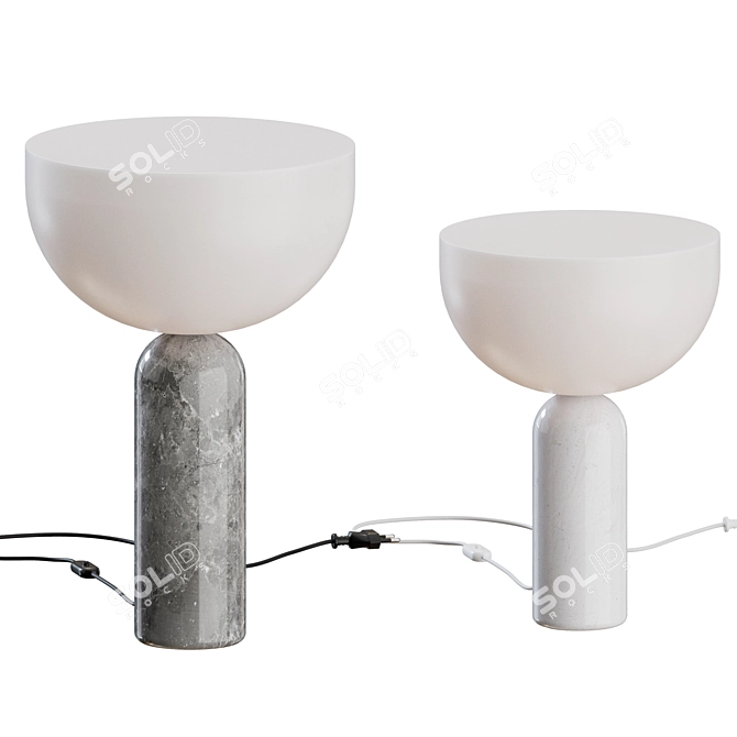 Minimalist Kizu Table Lamp Set 3D model image 1