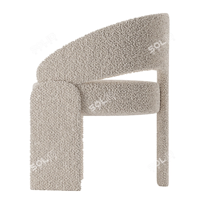 Boucle Corona Chair 2020 Model 3D model image 2