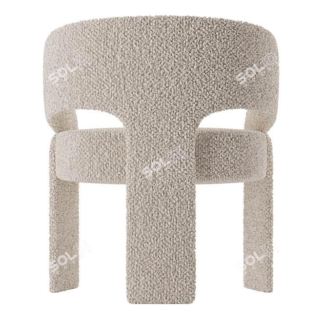 Boucle Corona Chair 2020 Model 3D model image 3