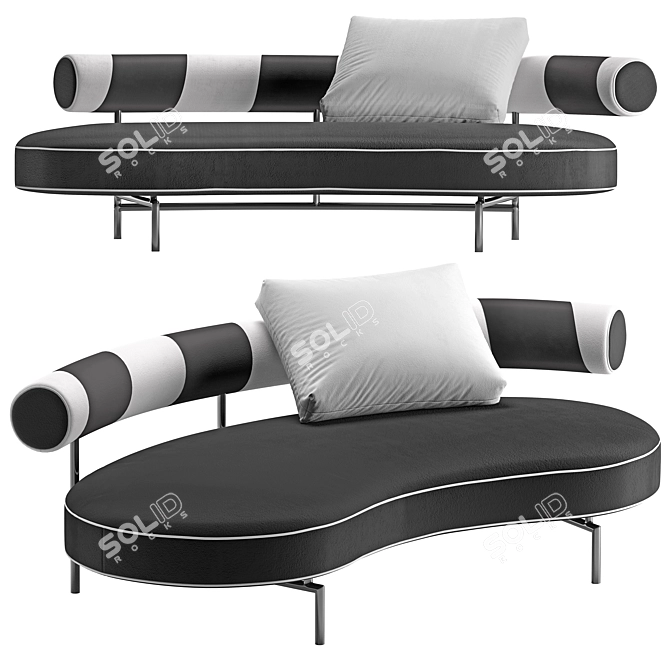 Flexform Supermax Sofa 3D model image 4