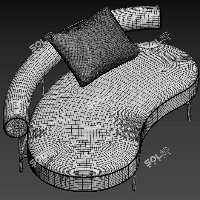 Flexform Supermax Sofa 3D model image 6