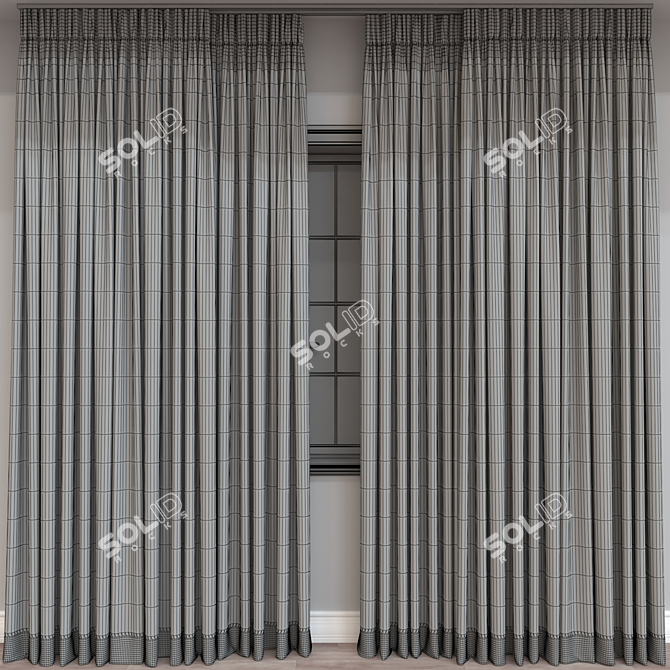 Versatile 3D Curtain Model - 136948 Polys 3D model image 4