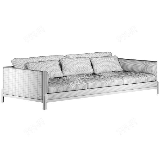 Italian Modern Sofa Set 3D model image 4