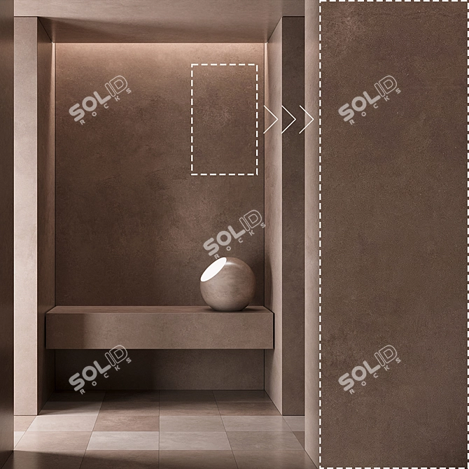 Luxury Marble Stone Panels Kit 3D model image 1