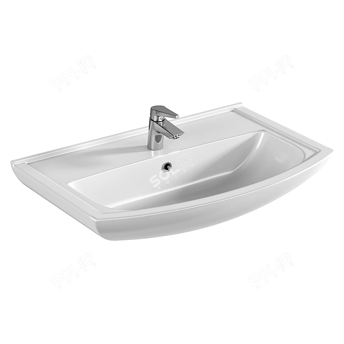 DIWO Dmitrov 0113 White Sink 3D model image 1