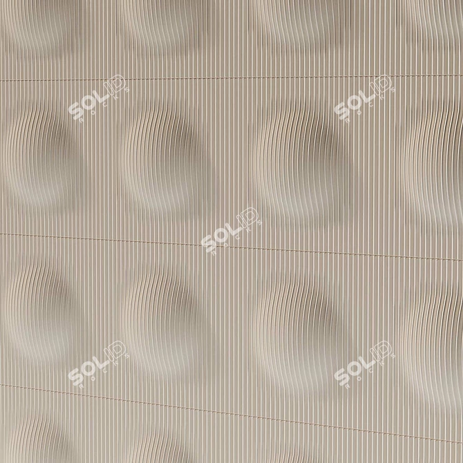 Decorative Wall Panel Tile 3D model image 3