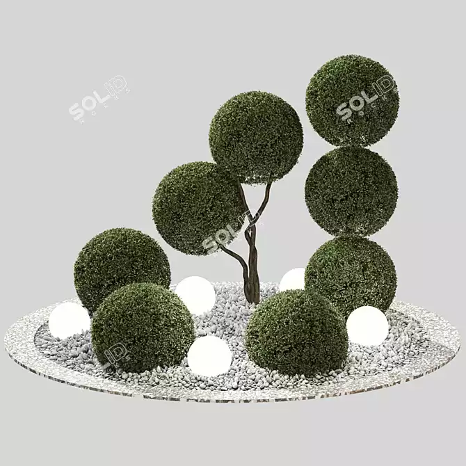 Outdoor Plant Set 06 - V-Ray & Corona Compatible 3D model image 2