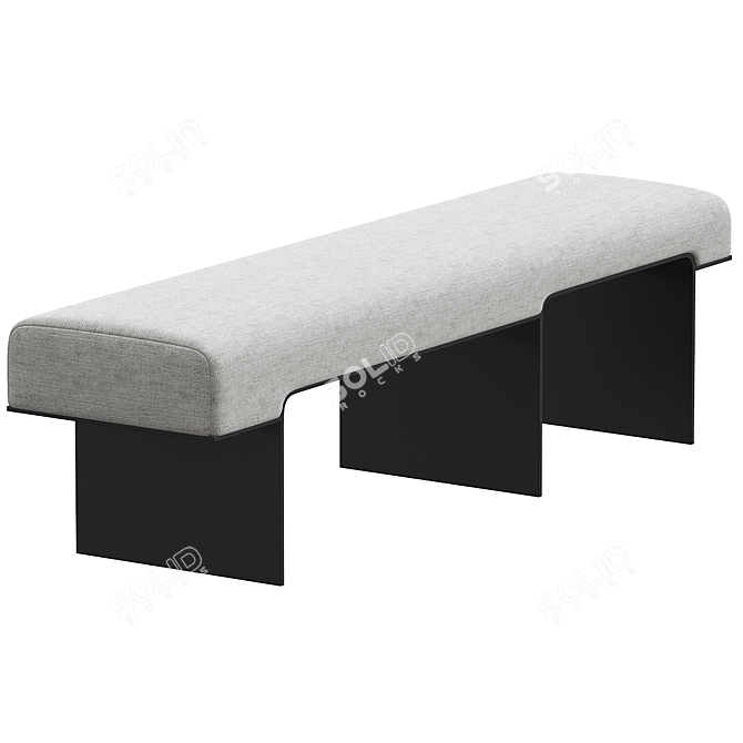 Anees KONYA Bench: Sleek Elegance 3D model image 3