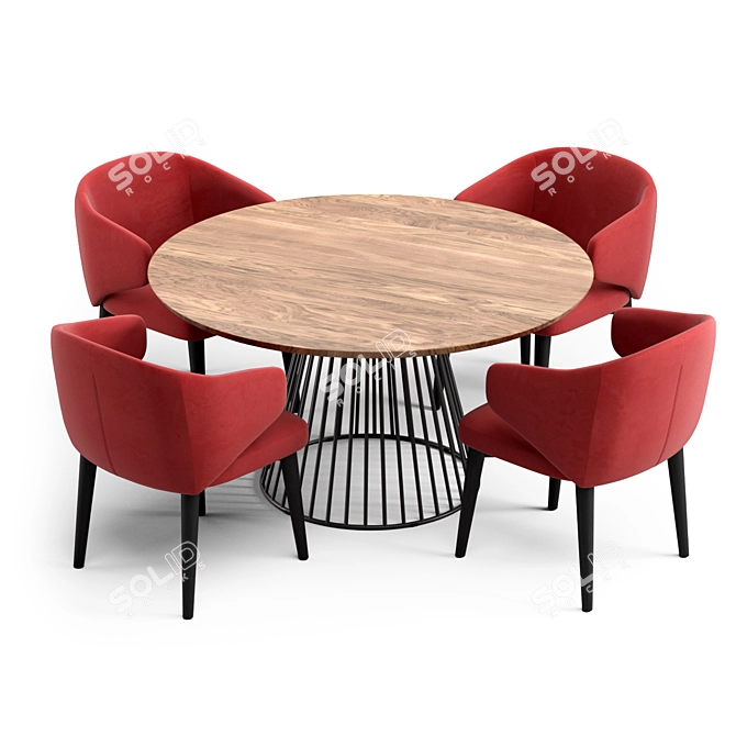 Fargo Chair & Bernard Table 3D model image 2