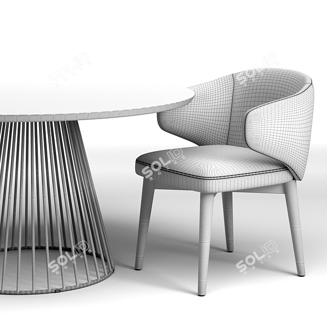 Fargo Chair & Bernard Table 3D model image 7