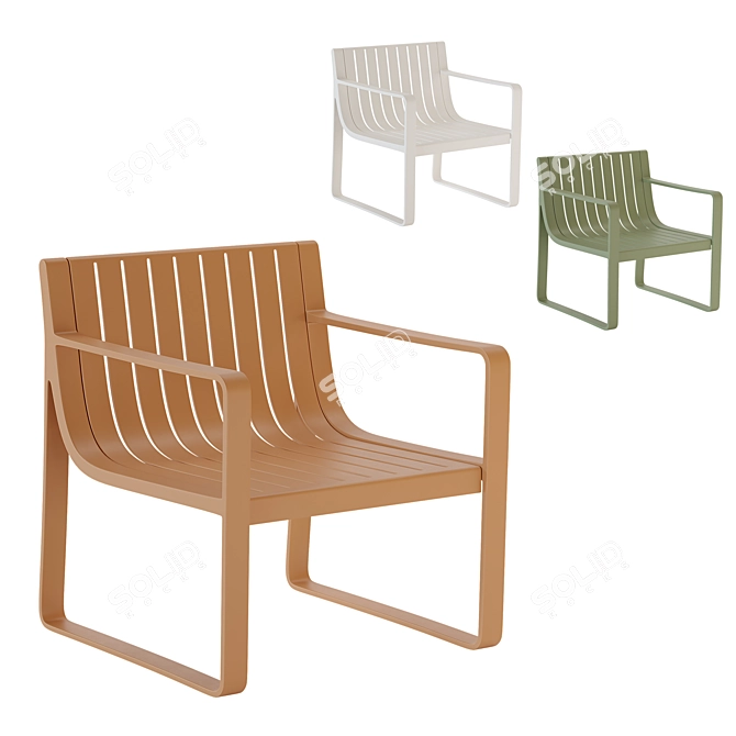 Vidut Chair - Recycled Plastic 3D model image 1