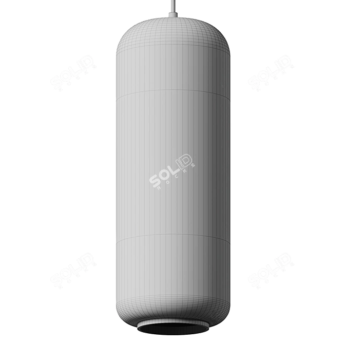 Modern Cylinder Pendant Light 3D model image 3