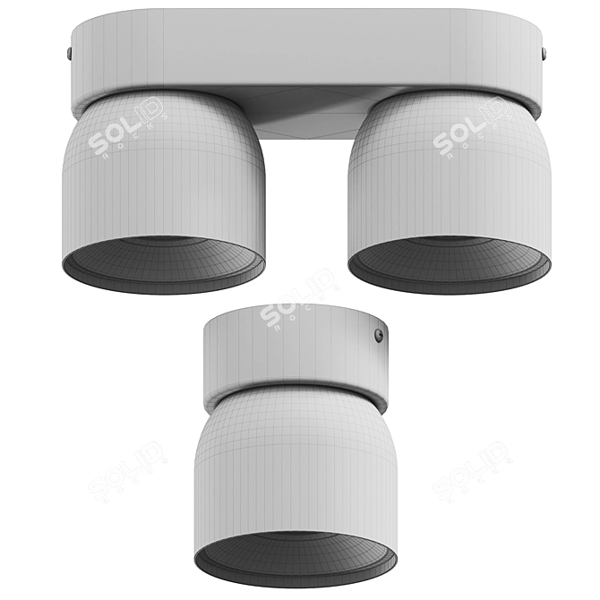 Nordlux Pitcher 2-Light Ceiling spotlight 3D model image 3