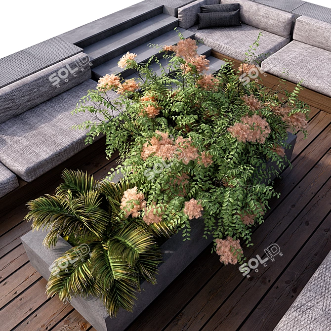  Landscape Seating Area No11 3D model image 3