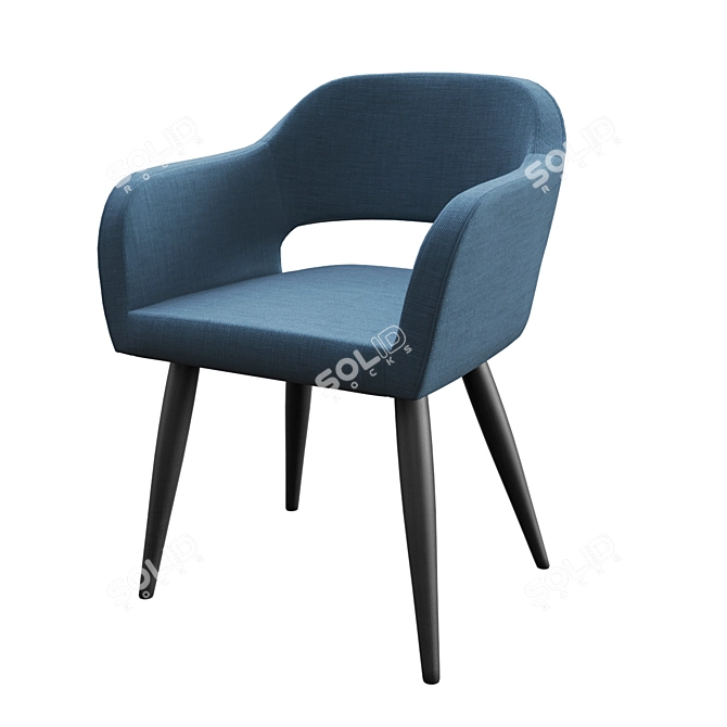 Odar-3 Dining Chair Modern Gray 3D model image 3