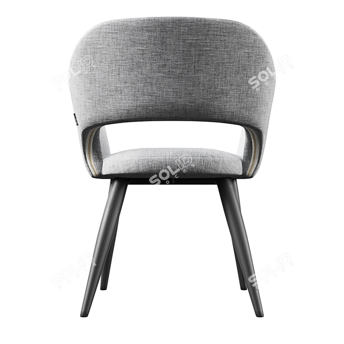 Odar-3 Dining Chair Modern Gray 3D model image 5