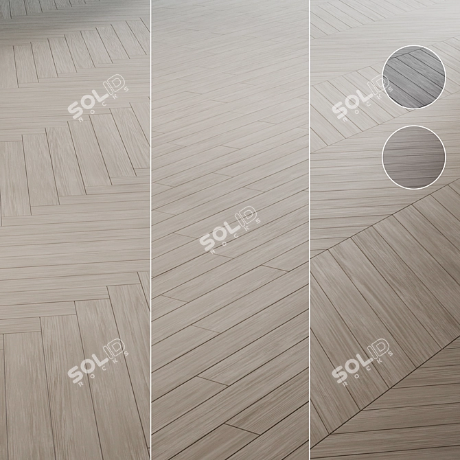 Modular Parquet Board Assortment 3D model image 1