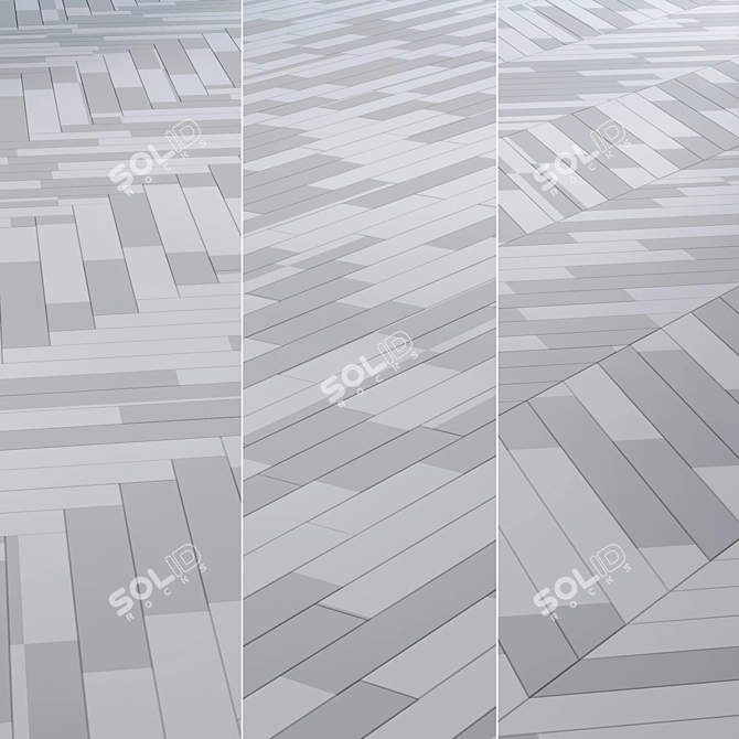 Modular Parquet Board Assortment 3D model image 6