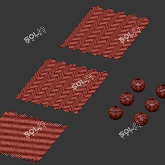 Modular Parquet Board Assortment 3D model image 7